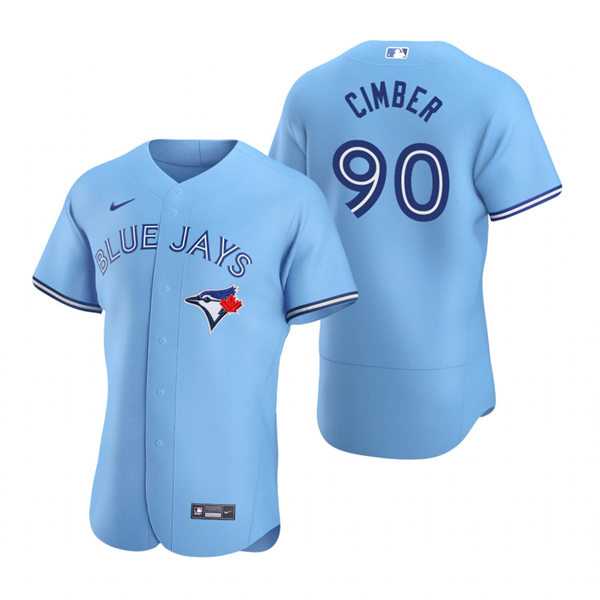 Mens Toronto Blue Jays #90 Adam Cimber Nike Powder Blue Alternate FlexBase Player Jersey Dzhi